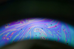 Soap bubble neon arch colorful round, a Background Photo by Photo Drive Studio