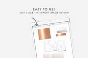 GoodNotes Stickers Marble - Copper, an Illustration by DesignStudioTeti (Thumbnail 5 of 6)