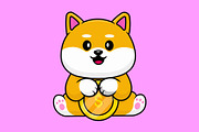 Cute Shiba Inu Dog Cartoon Vector, an Animal Illustration by Artstorystudio (Thumbnail 3 of 6)