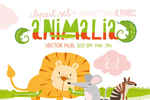 Animalia - Alphabet illustration Set