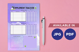 Supplement Tracker Planner