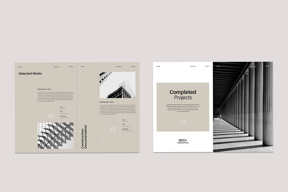 Architecture Portfolio Brochure, a Brochure Template by TemplateFolio-Shop (Photo 23 of 29)