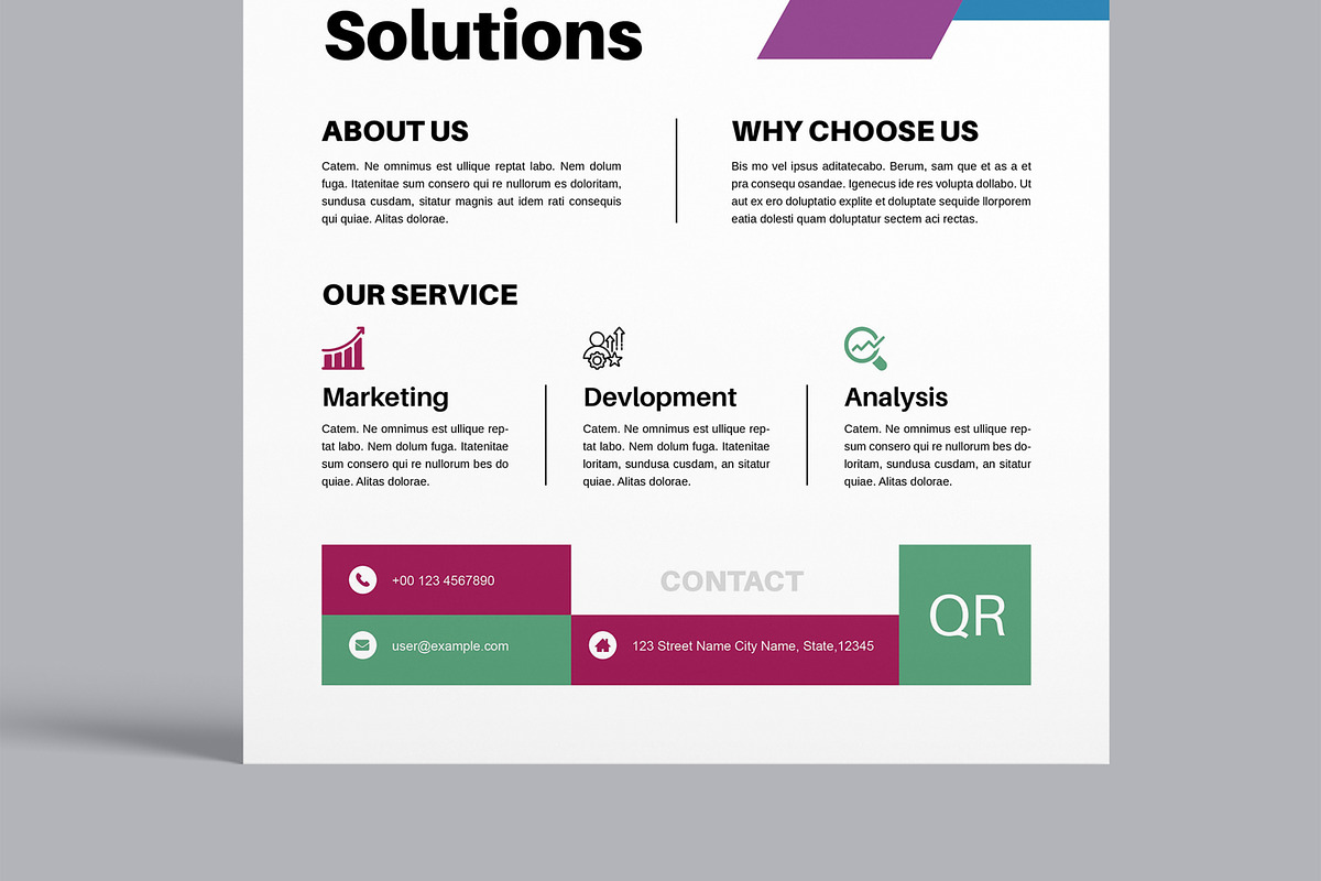 Modern Flyer Design Layout, a Flyer Template by MightyDesign (Photo 5 of 8)
