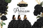 Black Princess Dress Quinceañera, an Illustration by Oh Darling Graphics (Thumbnail 1 of 3)