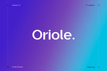 Oriole Display Typeface