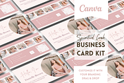 Spiritual Coach Business Card Pink, a Business Card Template by Golden Horizons Studio (Thumbnail 1 of 9)