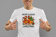 Merry Cluckin Christmas Chicken PNG, an Illustration by Daily.Designs (Thumbnail 2 of 5)