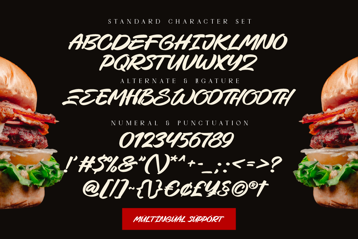 Cheesy Burger Handwritten Bold Font, a Handwritten Font by Ronny Studio (Photo 9 of 9)