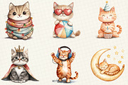 Cute Cat Sublimation Clipart, an Illustration by OK Design (Thumbnail 5 of 5)