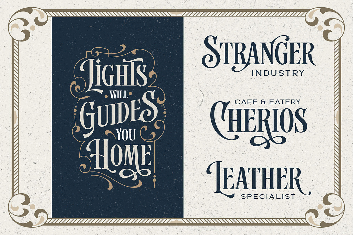 Arvoire Leonard - Layered Font, a Serif Font by Arterfak Project (Photo 6 of 11)