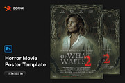 Horror Movie Poster Template PSD, a Poster Template by Bornx Design (Thumbnail 1 of 5)