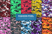 Fashion Pixel Camouflage Patterns, a Pattern Graphic by 3Y_Design (Thumbnail 1 of 6)
