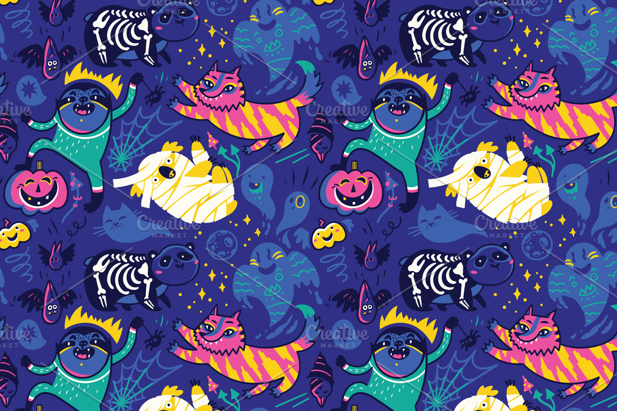 30 Fantasy Seamless Patterns, a Pattern Graphic by PenguinHouse (Photo 22 of 24)
