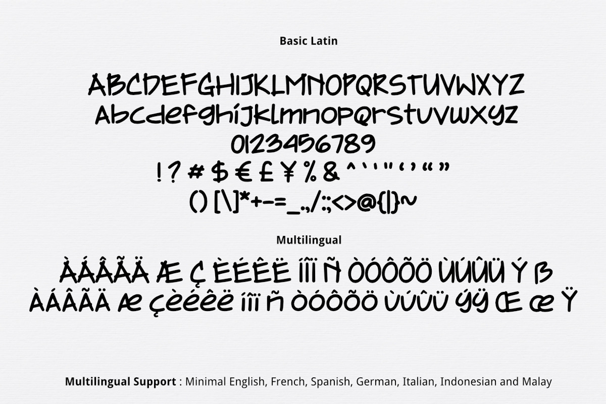 Asymmetric Font preview 2
