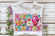 Happy Easter Png, Preppy Easter Png, an Illustration by CraftArtStudio (Thumbnail 3 of 4)