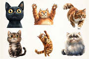 Surprised Funny Crazy Cat Clipart, an Illustration by Dream Creation (Thumbnail 5 of 5)