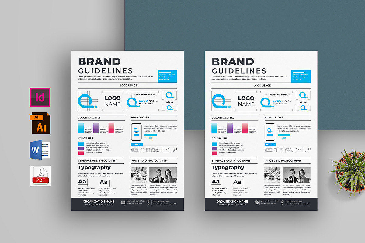 Brand Guidelines | Word & Indesign, a Poster Template by obayes (Photo 1 of 3)