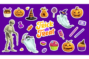 Halloween Stickers, Pumpkins