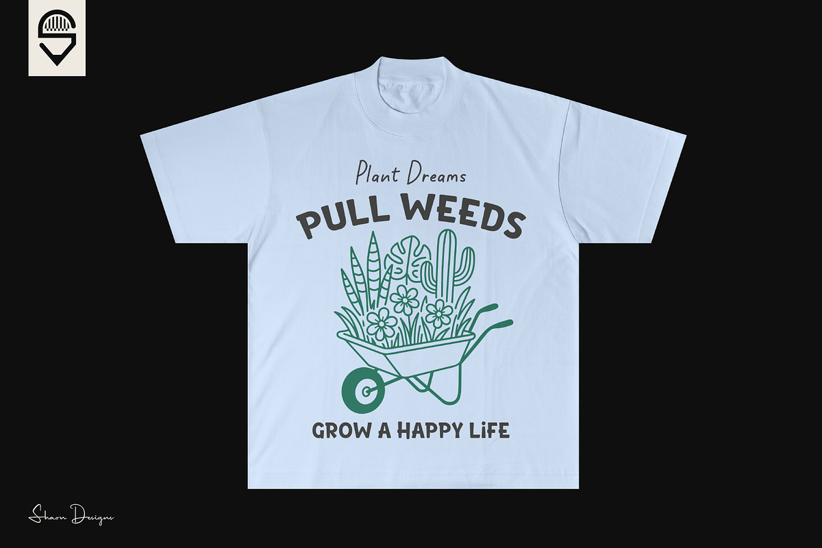 Gardening wheelbarrow quote design, a Graphic by shaondesigns (Photo 3 of 4)