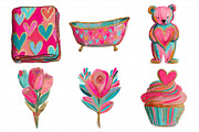 Valentines Day Clipart, Love Clipart, an Illustration by Daily.Designs (Thumbnail 4 of 5)