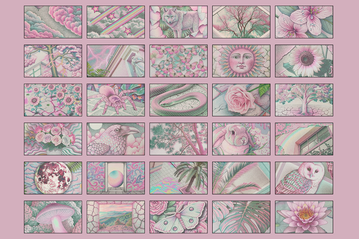 Distorted Nature – Pastel Grunge Art, an Illustration by BiancaXavier (Photo 4 of 11)