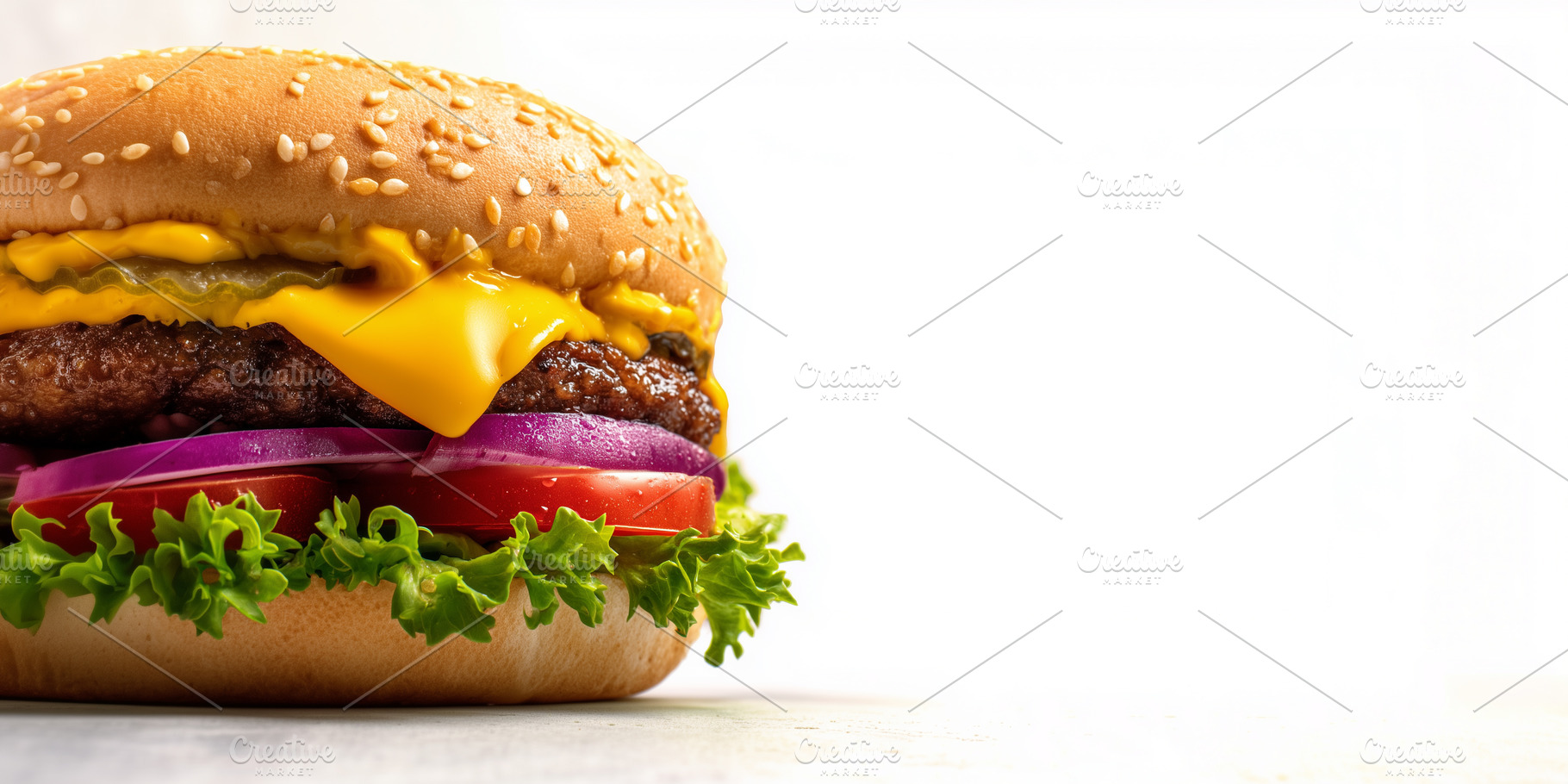 Delicious cheeseburger banner, a Food & Drink Photo by MistyDay
