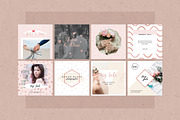 Rosegold Instagram Pack, a Social Media Template by Crevo Studio (Thumbnail 4 of 7)