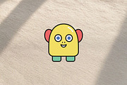 Cute Alien Character, a Decorative Illustration by Vectorium Studio (Thumbnail 2 of 3)
