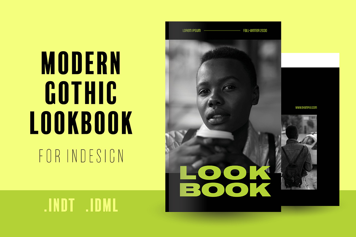 Modern Gothic Lookbook, a Magazine Template by wavebreak