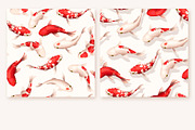 Kohaku Koi Patterns, a Pattern Graphic by GreyLilac