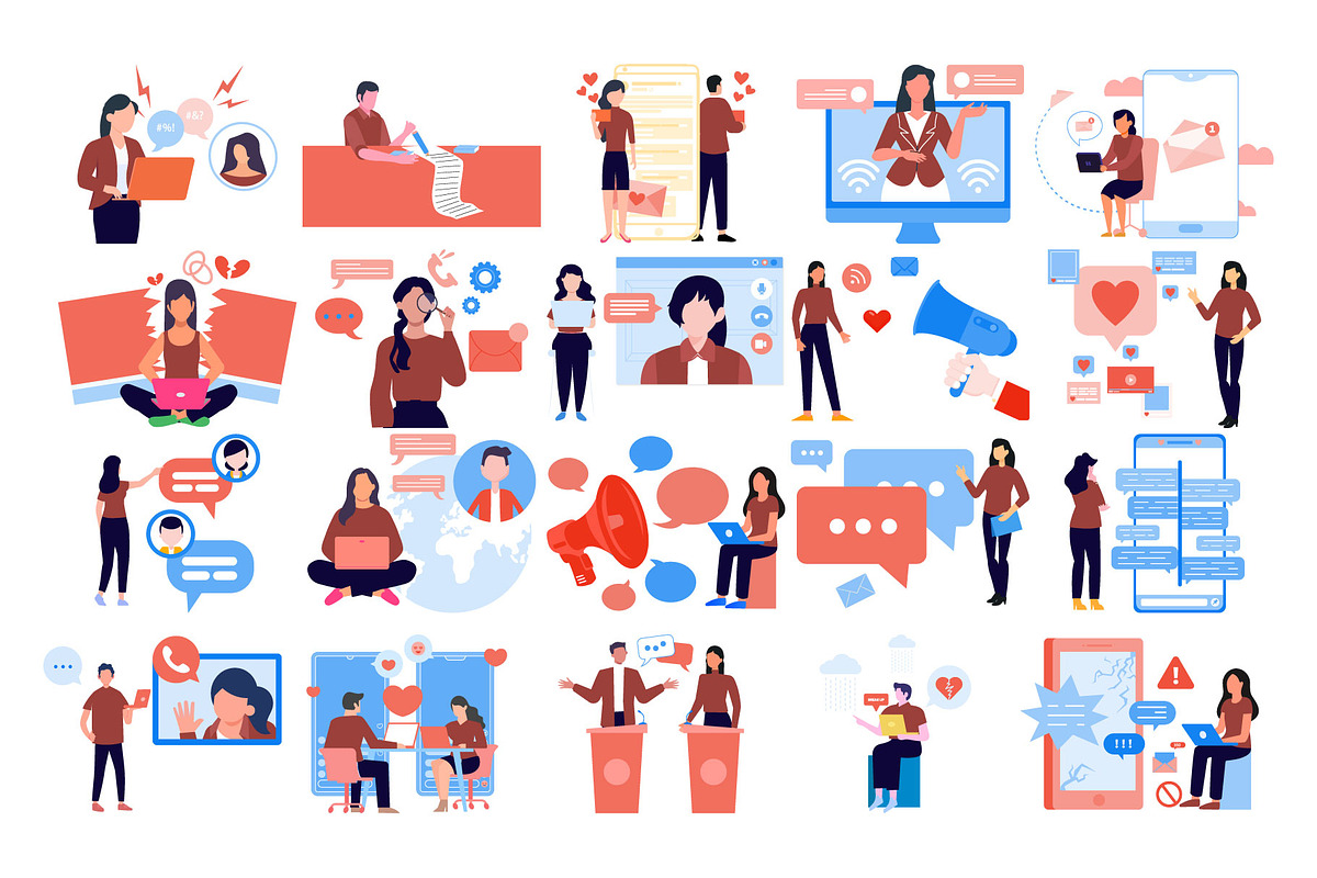 Communication & Collaboration Pack, an Illustration by Vector Portal (Photo 3 of 5)