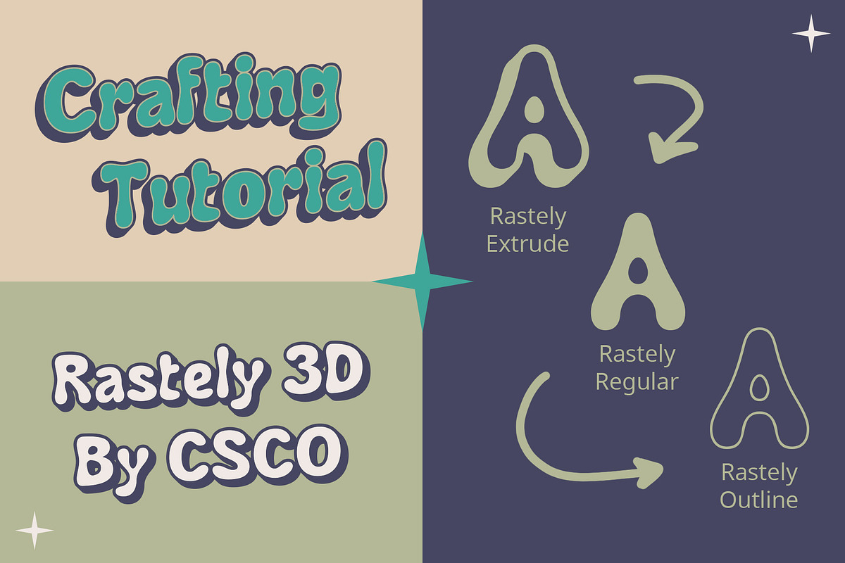 Rastely 3D, a Handwritten Font by Craft Supply Co. (Photo 6 of 8)
