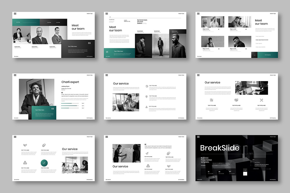 Charli – Business PowerPoint, a Presentation Template by Dens Creative Studio (Photo 3 of 6)