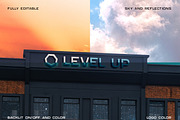 2 Logo on building mockup, a Product Mockup by Level up (Thumbnail 2 of 5)
