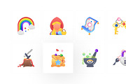Fairytale and Fantasy Icons Art, a Duotone Icon by Prosymbols (Thumbnail 7 of 10)