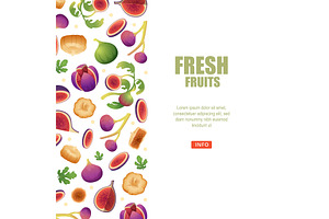 Fig tree. fresh healthy fruits, a Food Illustration by Onyx
