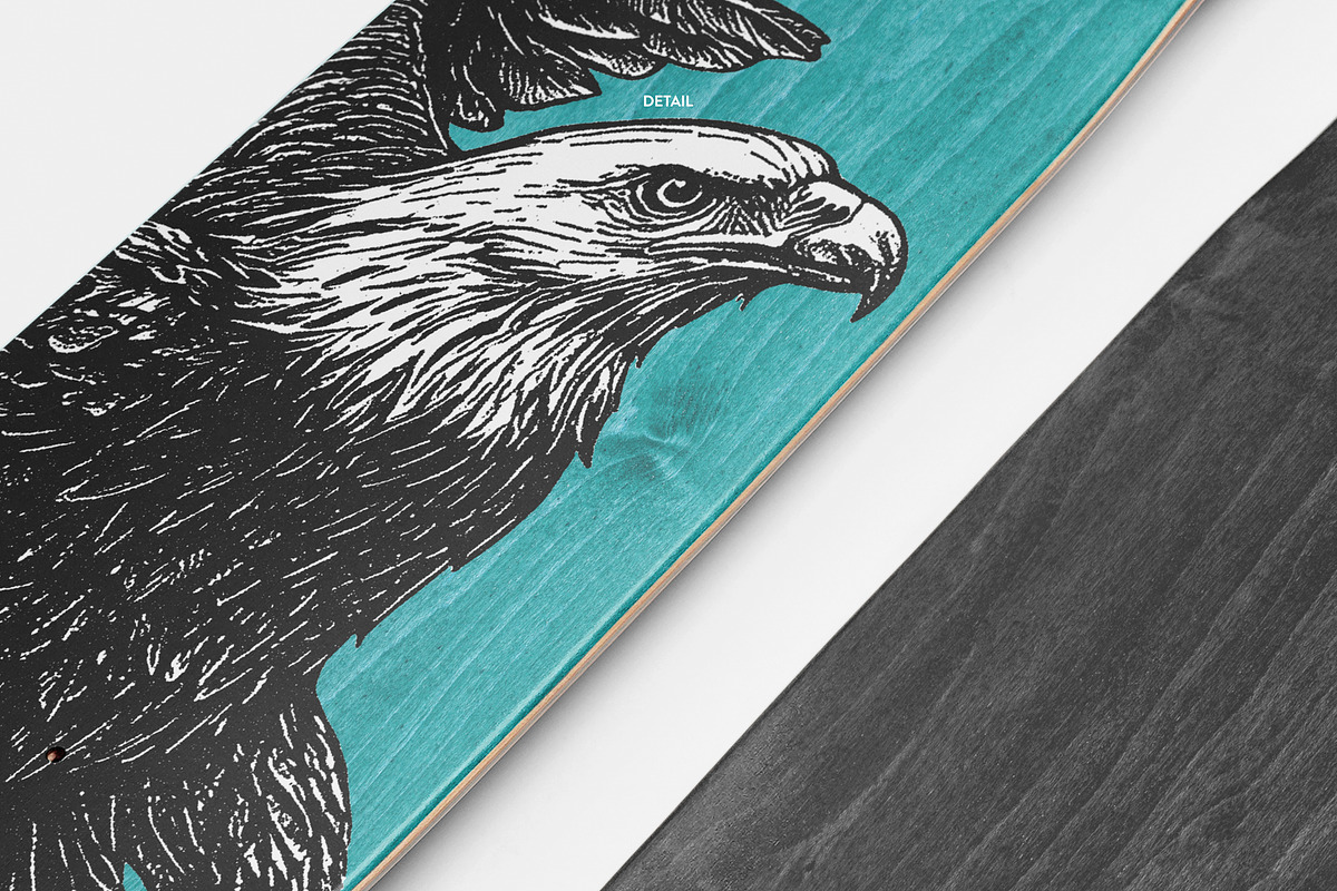Realistic Skateboard Deck Mockup 9, a Product Mockup by Uncentrifuged Pressure (Photo 8 of 8)