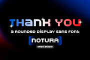Notura – Rounded Display Sans Font, a Sans Serif Font by Drizy (Thumbnail 10 of 10)