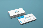 clean white business card design, a Business Card Template by saifulbranding (Thumbnail 2 of 2)