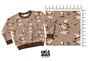Pattern with wizard bear, a Pattern Graphic by Cuteanny Design (Thumbnail 3 of 4)