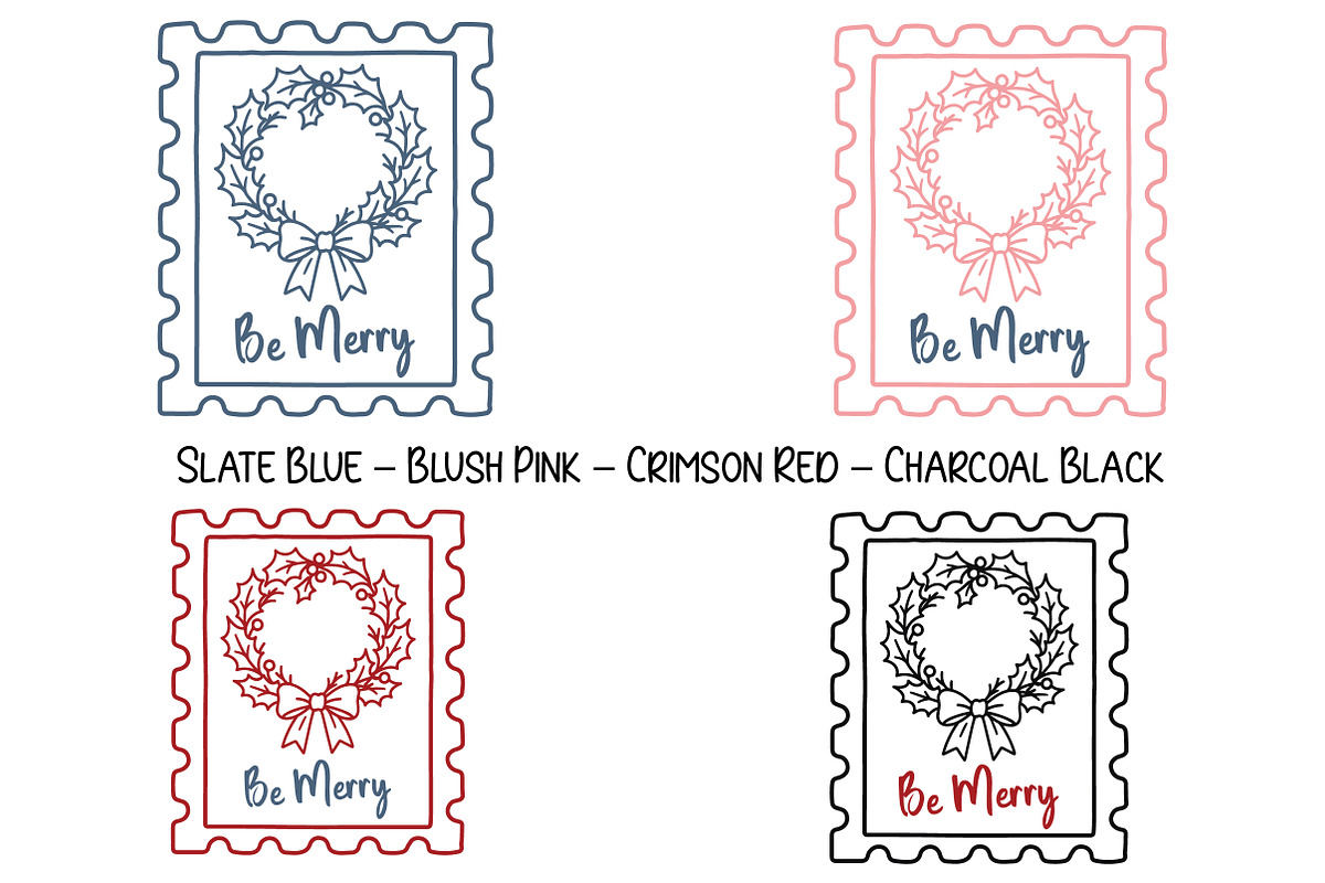 Christmas Stamp PNG Bundle, an Illustration by Daily.Designs (Photo 10 of 11)