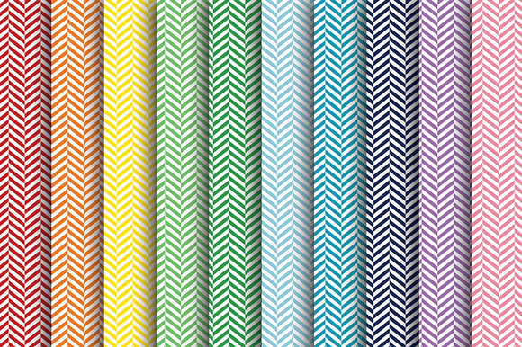 Rainbow Chevron Papers preview 2