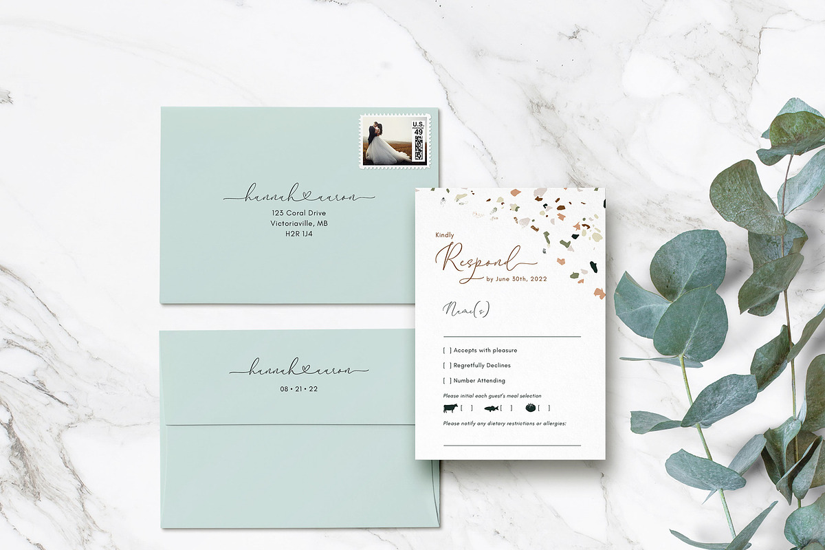 Invitation CardSet Flatlay Mockups, a Print Template by JSquarePresents (Photo 10 of 11)