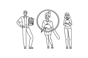 staff talent acquisition vector, a Person Illustration by pikepicture