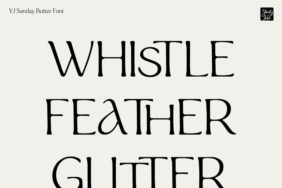 YJ Sunday Butter, a Script Font by YENTY JAP CO (Photo 10 of 13)