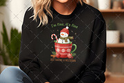 Funny Cute Snowman Png Christmas PNG, an Illustration by Craft Nest (Thumbnail 5 of 6)