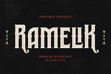 Ramelik Display Typeface Font