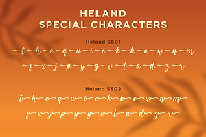 Heland - Display Script Font