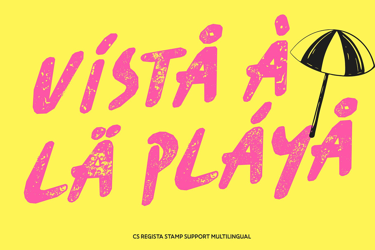 CS Regista Stamp, a Sans Serif Font by Craft Supply Co. (Photo 7 of 8)