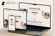GreenCafé - Framer Template, a Landing Page Template by Monstreh (Thumbnail 1 of 3)